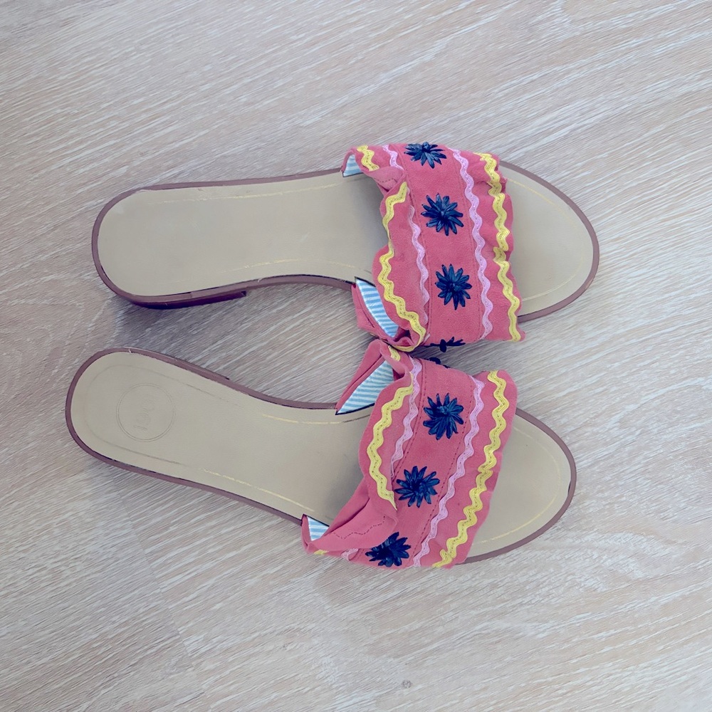 1901 Faine Raffia Ruffle Sandals-size 7.5